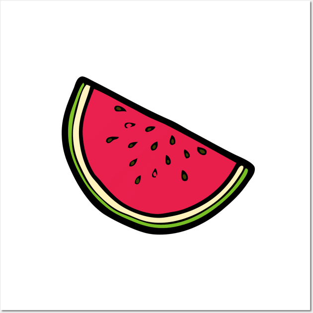 Watermelon Slice Wall Art by evannave